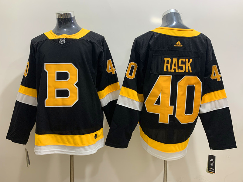 Men's Boston Bruins Tuukka Rask #40 Black Jersey